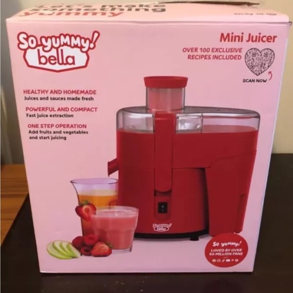 So Yummy by bella Mini Juicer Red Excellent Condition - Picture 1 of 2